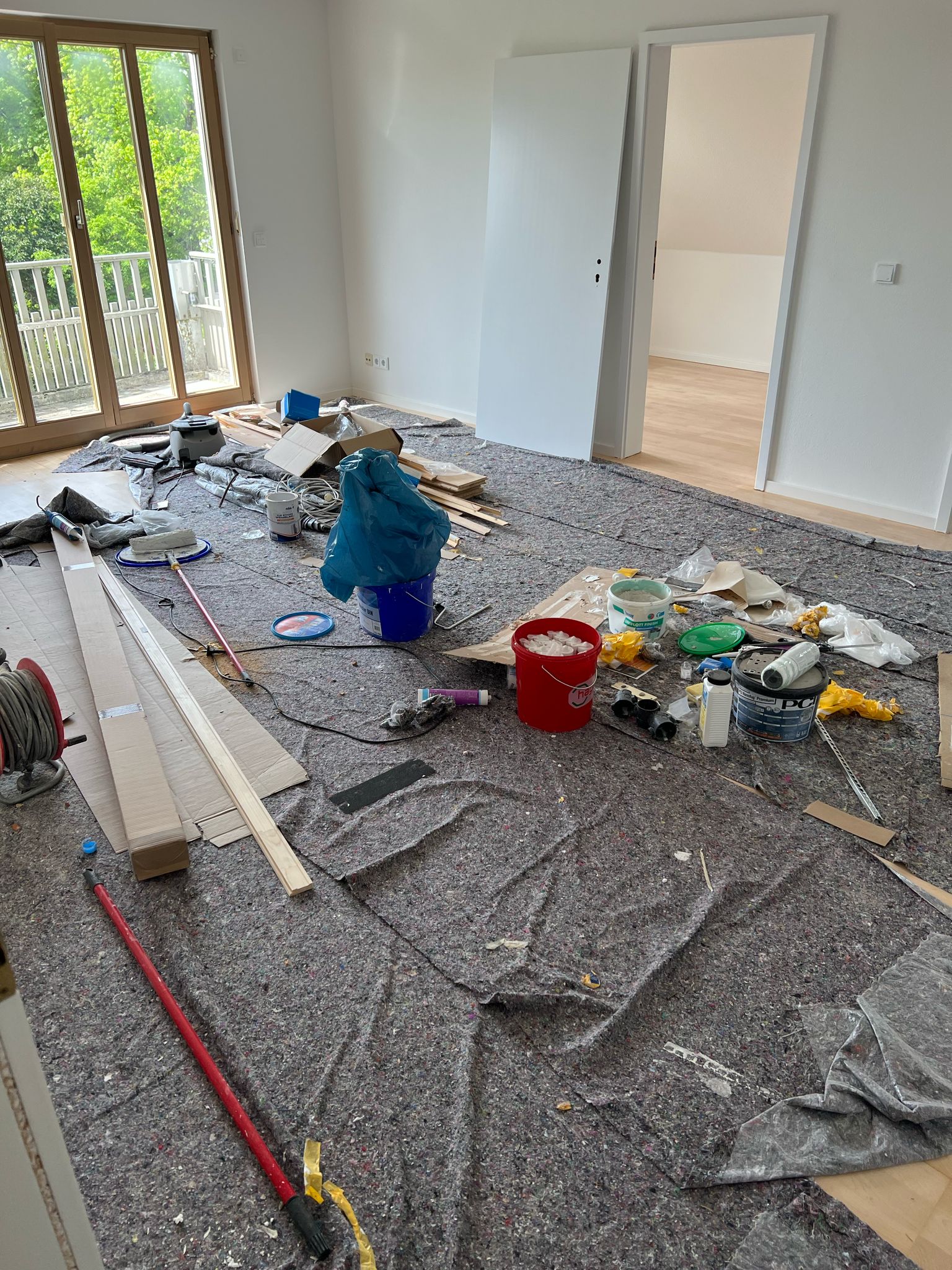 Baustelle vor der Bauendreinigung von Elitex