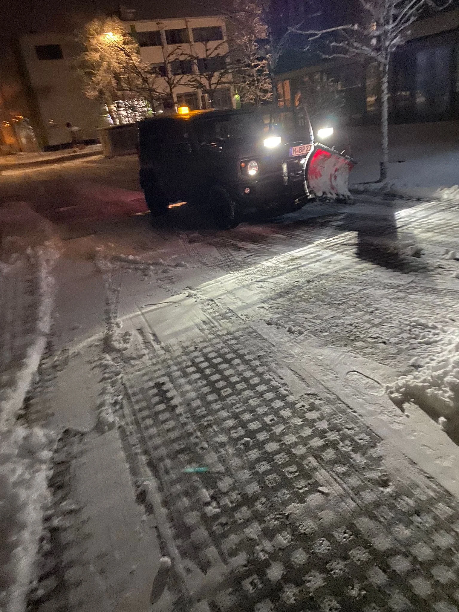 Winterdienst bei einem Geschäftskunden